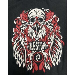 Halestorm Full Zip Hoodie Sweatshirt Independent Trading Co. Feather Skull